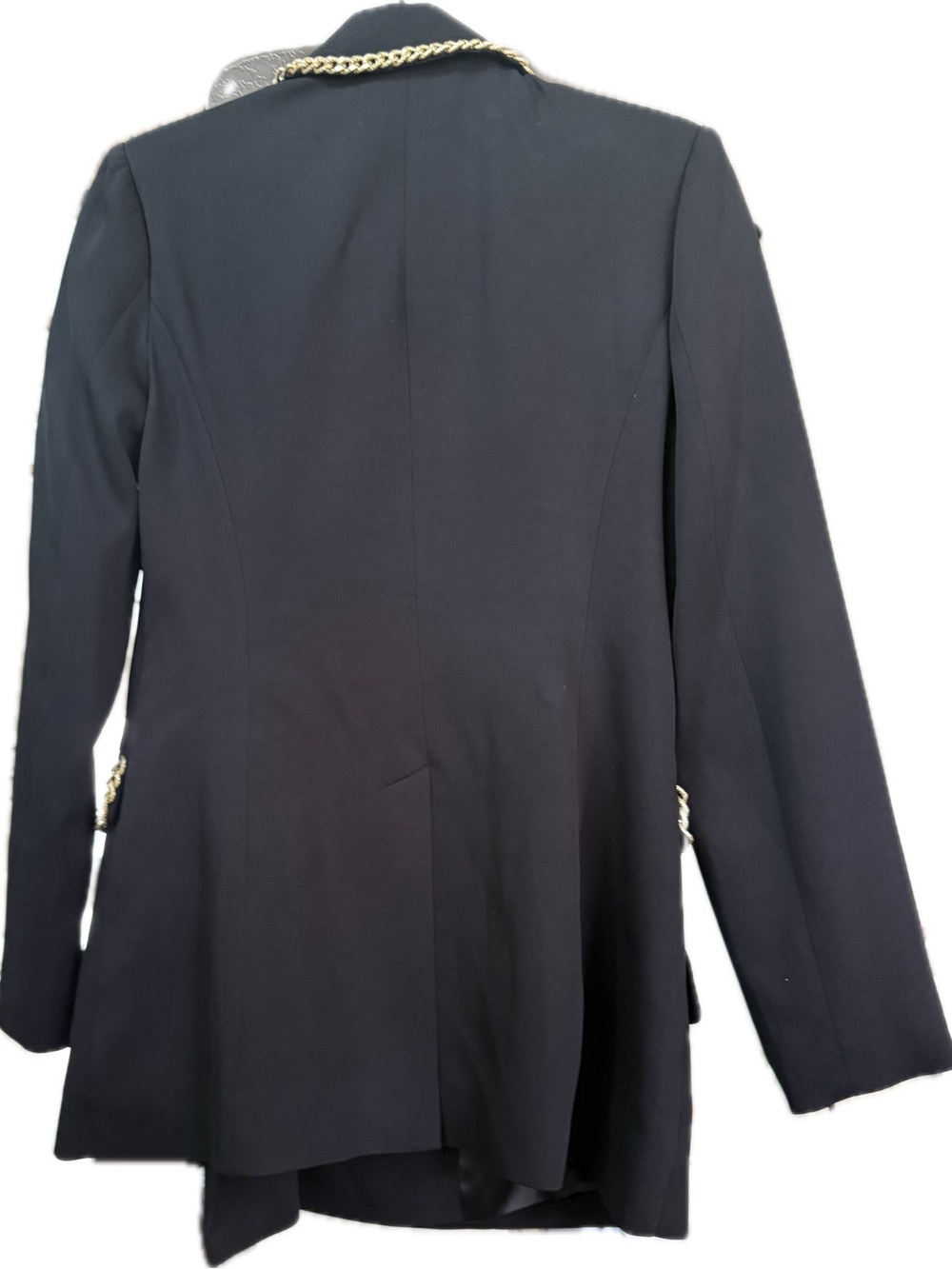 NWT, Anne fontaine divers Chain-Trim longline Blazer, VIP $1550 sz small, RARE - Picture 2 of 6